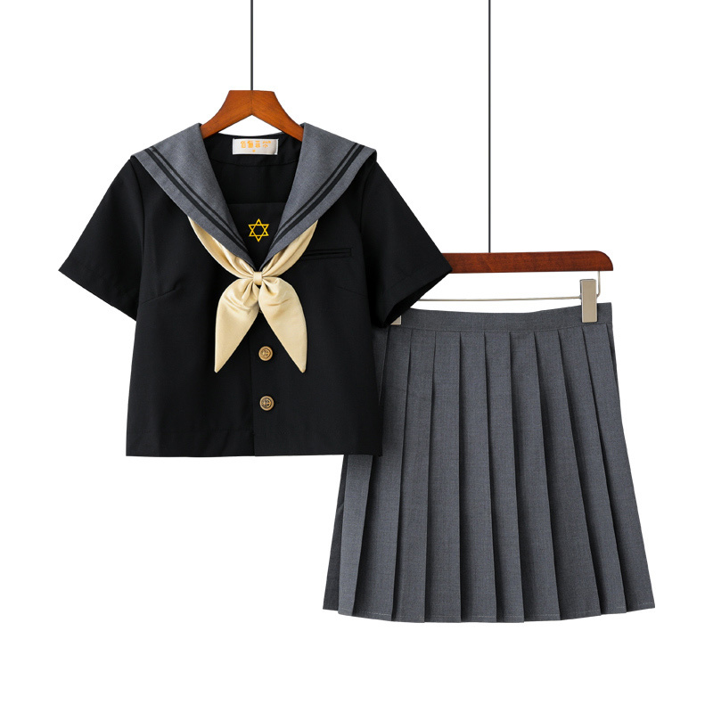 吉祥小炮sm用品吉祥小炮情趣内衣sm调教jk制服超学生服极度诱惑性感水手服套装清纯小胸短袖短裙领结xl 价格图片