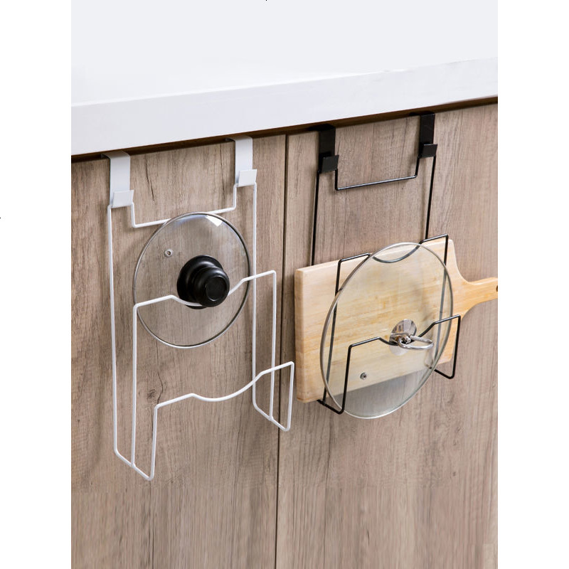 铁艺背式锅盖架免打孔锅盖收纳挂架厨房菜板沥水架收纳架视频