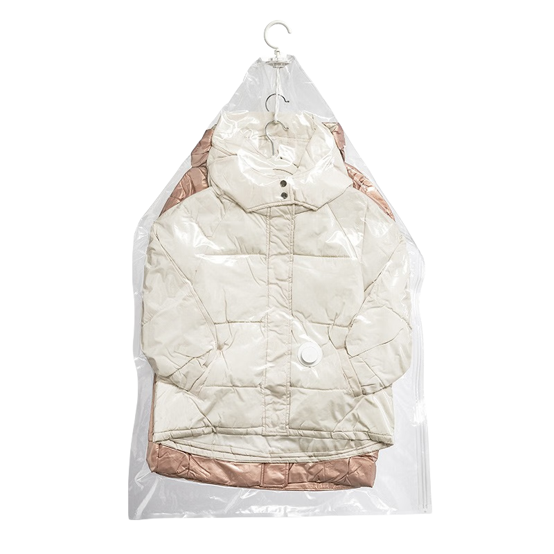 丽佳邦 透明衣挂式压缩袋组合 电泵套餐 透明5个装[长款70*135cm]高清大图