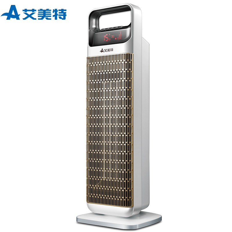 艾美特(Airmate)取暖器 HP20096R-W 电暖器 暖风机 陶瓷发热 15H预约定时 远程遥控 家用电暖气