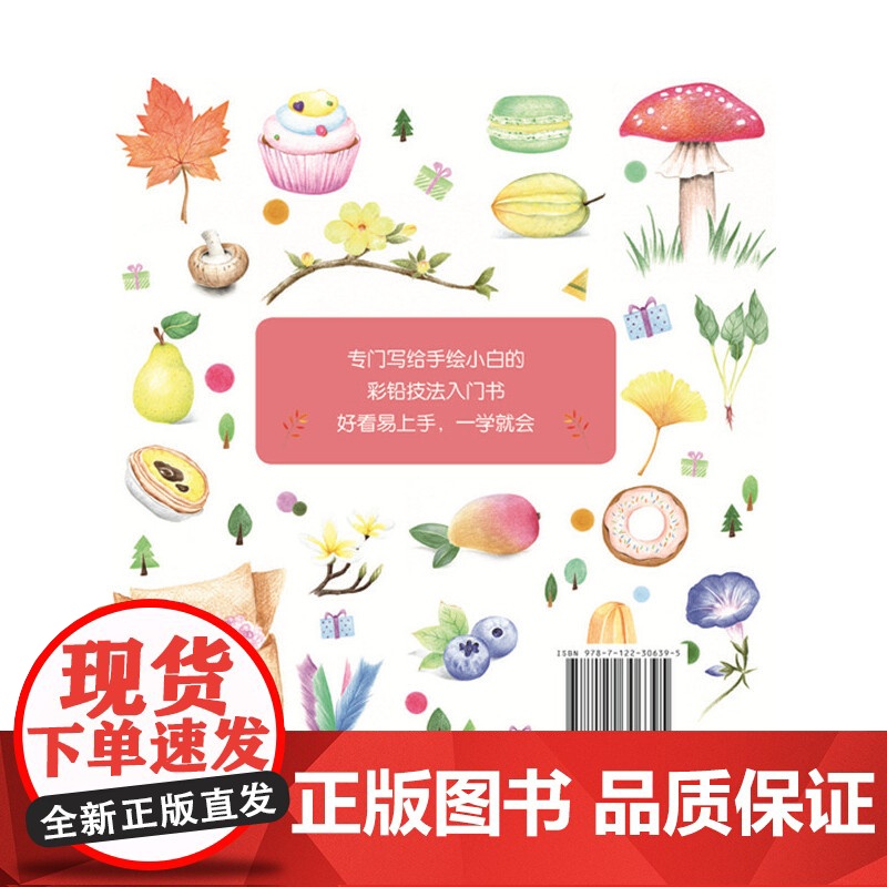 小清新彩铅手绘基础1000例 赵莹 化学工业出版社 正版书籍高清大图