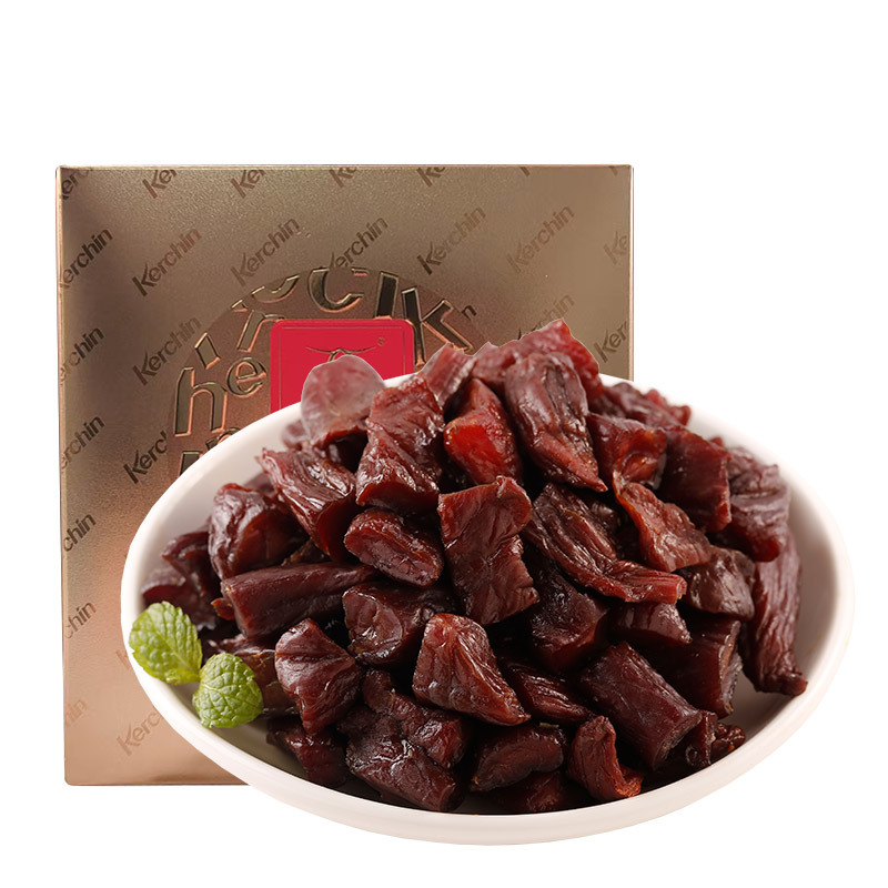 科尔沁软口风干直条牛肉干礼袋516g高清大图