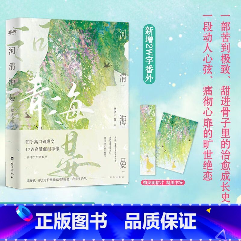 河清海晏 【正版】河清海晏小说实体书 治愈心灵的书 读者含泪力荐!知乎高口碑虐文高催泪神作评论热议青春文学言情小说告白爱