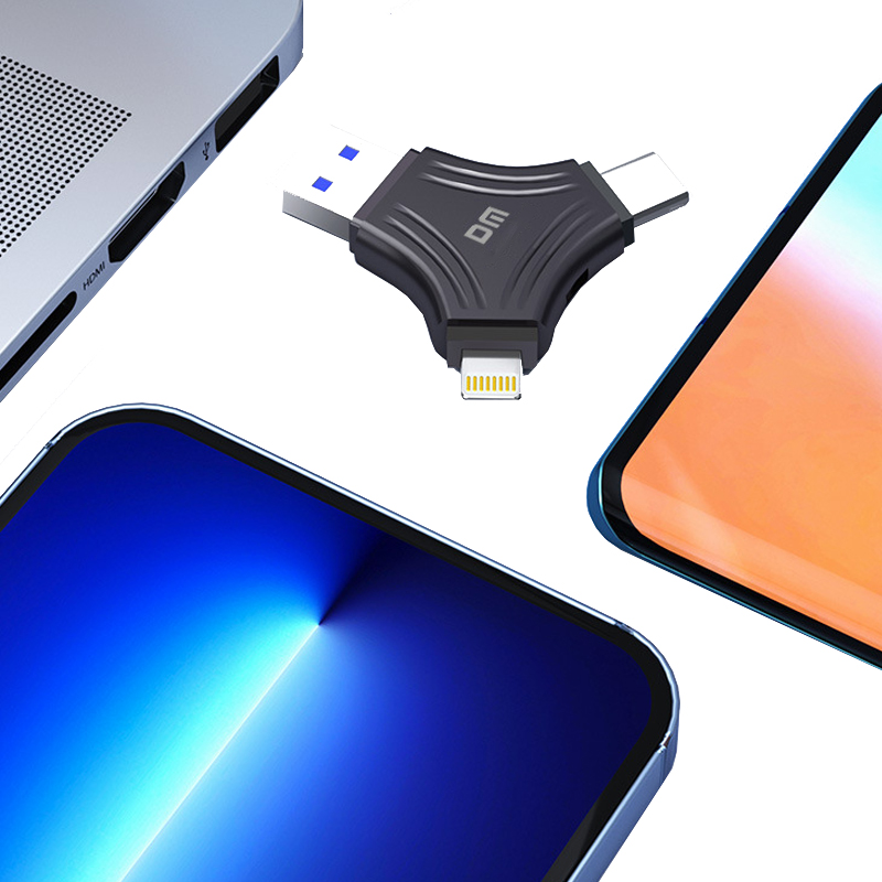 大迈(DM)ST680-256G 苹果Type-cUSB三合一手机电脑两用 U盘 (计价单位:个)黑色高清大图