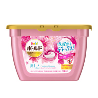 宝洁(Procter&Gamble) 日本原装 3D洗衣凝珠洗衣液球粉色花果香 17颗 非传统洗衣粉