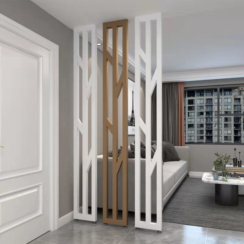 铁艺家用北欧立柱格栅客厅隔断墙屏风简约装饰墙隔断现代玄关7天内