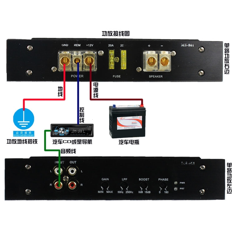 闪电客汽车低音炮音响双10寸12v专用车载超重低音炮改装胜薄