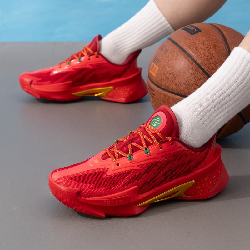 安德玛(Under Armour)UA男鞋女鞋运动鞋缓震舒适比赛训练时尚潮流篮球鞋3027983-600 ZP高清大图