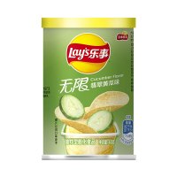 40g乐事无限翡翠黄瓜味(罐装)*10罐小桶装解压零食大礼包