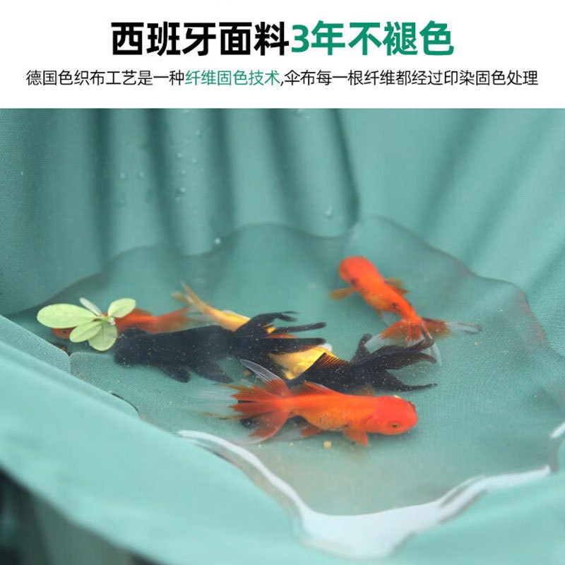 豫众诺 遮阳伞 方形三米+水箱底座(110kg水箱底座) 套