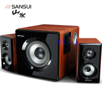 山水(SANSUI)GS-6000(60B)蓝牙音箱 台式电脑电视音响 笔记本电视音响重低音炮 2.1声道音箱