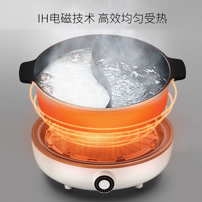 九阳 电火锅鸳鸯电火锅4.5L分体式鸳鸯电煮锅C21-HG3高清大图