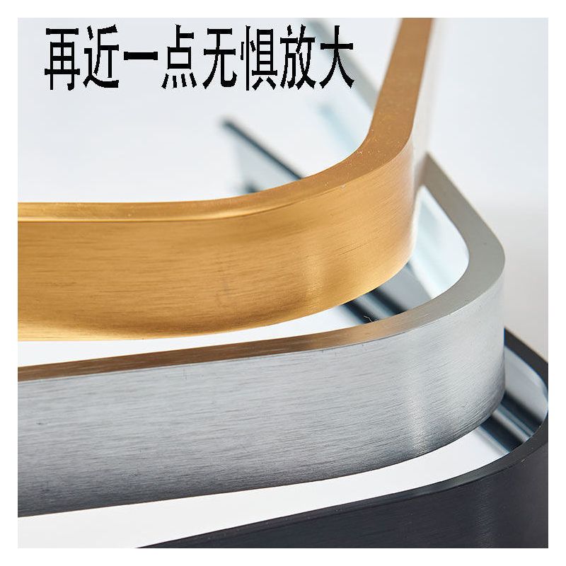 弧形穿衣镜显瘦镜立体镜子全身落地镜白美颜服装店试衣镜拱形镜