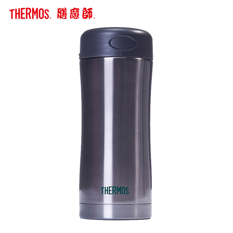 【送杯套，团购有豪礼】（高性价比，携带方便）膳魔师保温杯JCG-400 SBK 不锈钢色 400ML 成熟稳重 长效保