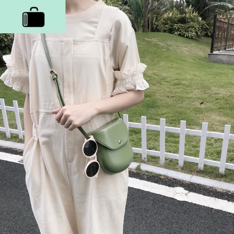 小包女斜挎可爱ins百搭单肩包学生港风夏天洋气手机包简约贝壳包NEW LAKE 绿色女斜挎包图片