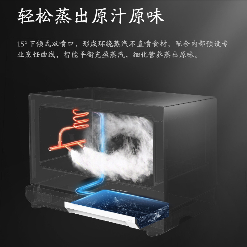 美的(Midea)蒸烤箱PG2310 23L 下拉门 按键+旋钮