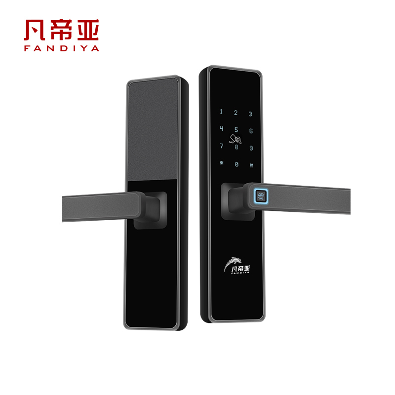 凡帝亚智能锁房门锁FDY-F119办公室木门锁5种开锁方式指纹密码卡片钥匙临时密码