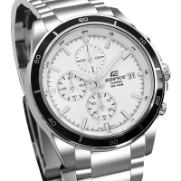 卡西欧(CASIO)手表 EDIFICE系列男士大盘防水休闲商务石英手表男表 EFR-526D-7A