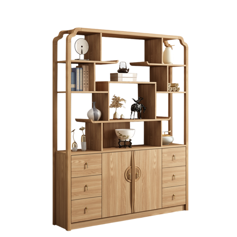 铭思达实木博古架150*30*191cm个高清大图