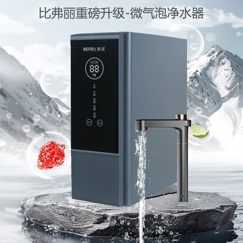 比弗丽1000加微气泡水龙头大流量反渗透净水器BFL-H-1008D(不含安装)