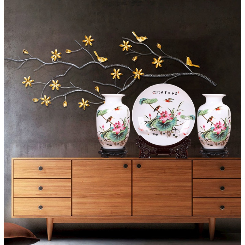 家柏饰corated花瓶花艺