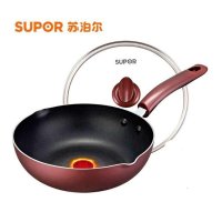 苏泊尔（Supor）PJ28R4火红点不粘锅 深型煎炒锅 电磁炉通用 28CM