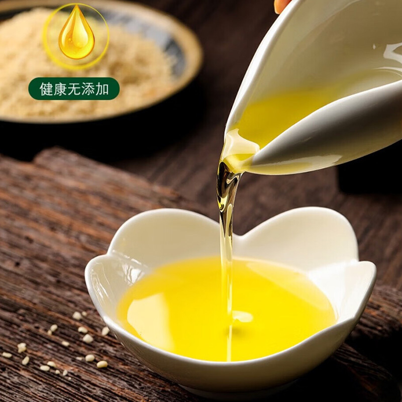 海天亚麻籽油四件套1.872L氧化久放新鲜大容量延缓油脂高清大图