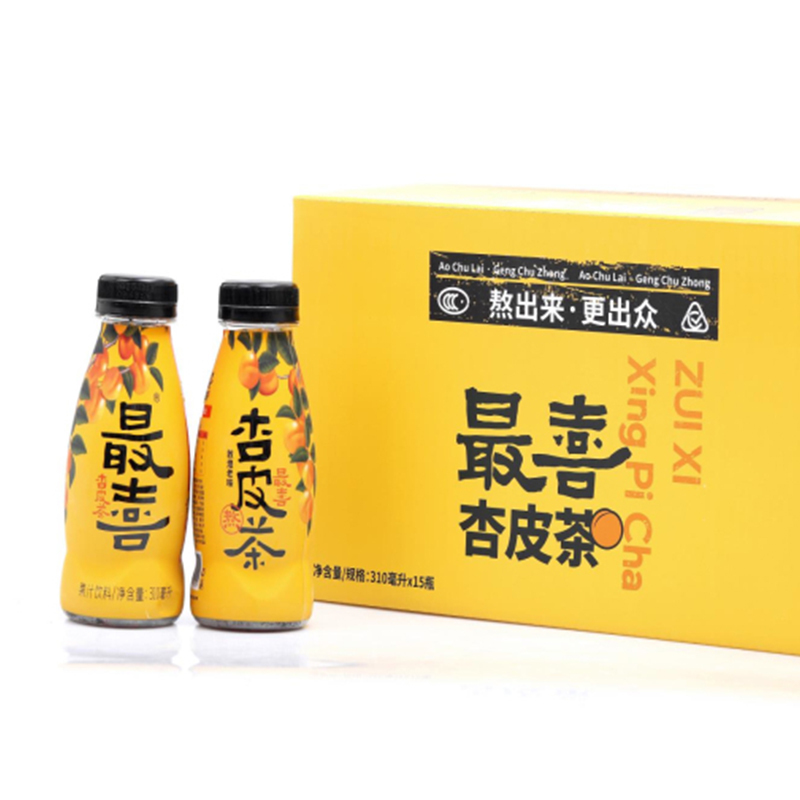 最喜 杏皮茶经典款310ml*15瓶装 果味饮料敦煌杏皮水含黄酮0脂网红果汁整箱