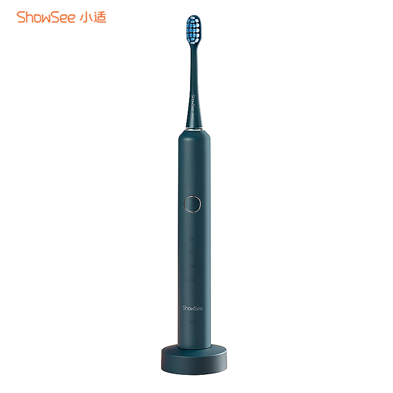 小适(Showsee)电动牙刷声波振动 成人充电式牙刷32000转/分钟标准/按摩/美白/护齿梦鲸蓝D2-B