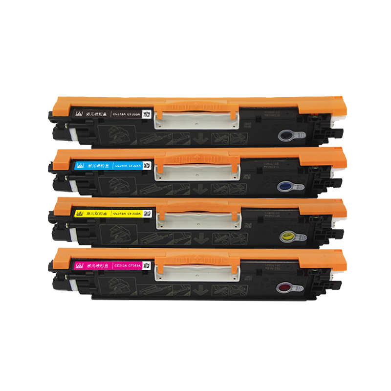 莱泽适用惠普cp1025粉盒cp1025nwcolor彩色打印机墨盒m177fw硒鼓