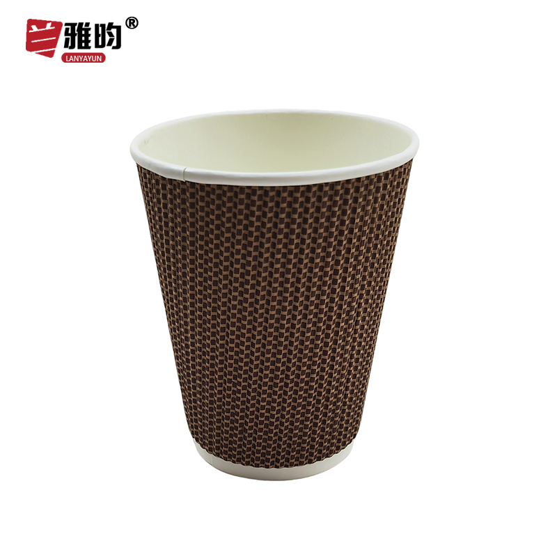 兰雅昀 一次性双层加厚纸杯 100个 箱高清大图