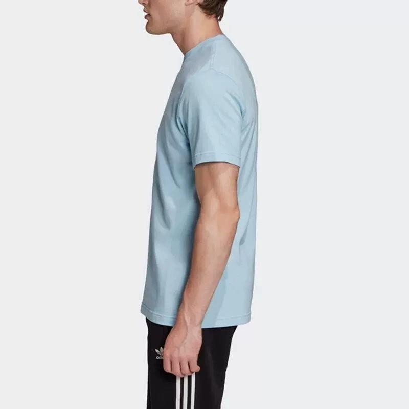 Adidas阿迪达斯三叶草短袖男运动休闲宽松圆领半袖T恤FM3794 D