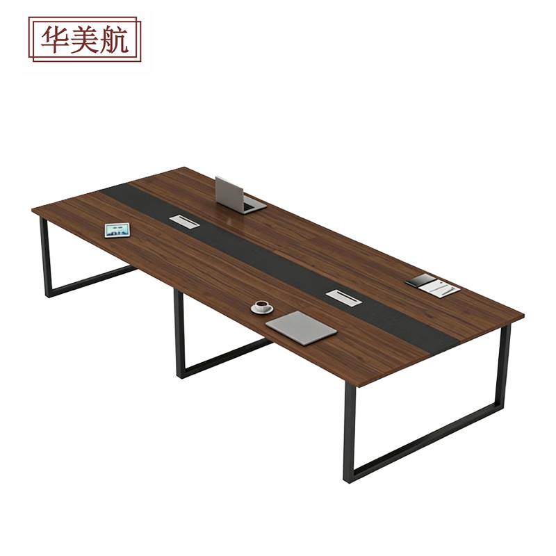 华美航 会议桌 3600*1200*750mm张高清大图