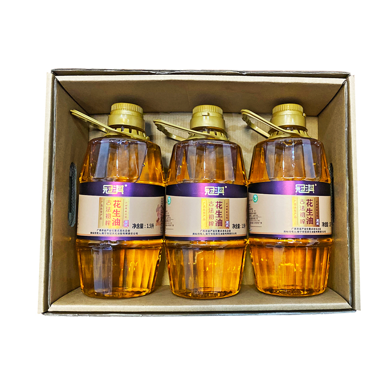 冠淇古法初榨花生油(原浆)1.5L
