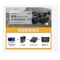 索尼(SONY)PXW-Z280 专业数码摄像机套餐 4K手持摄录一体机 约829万像素 3.5英寸显示屏