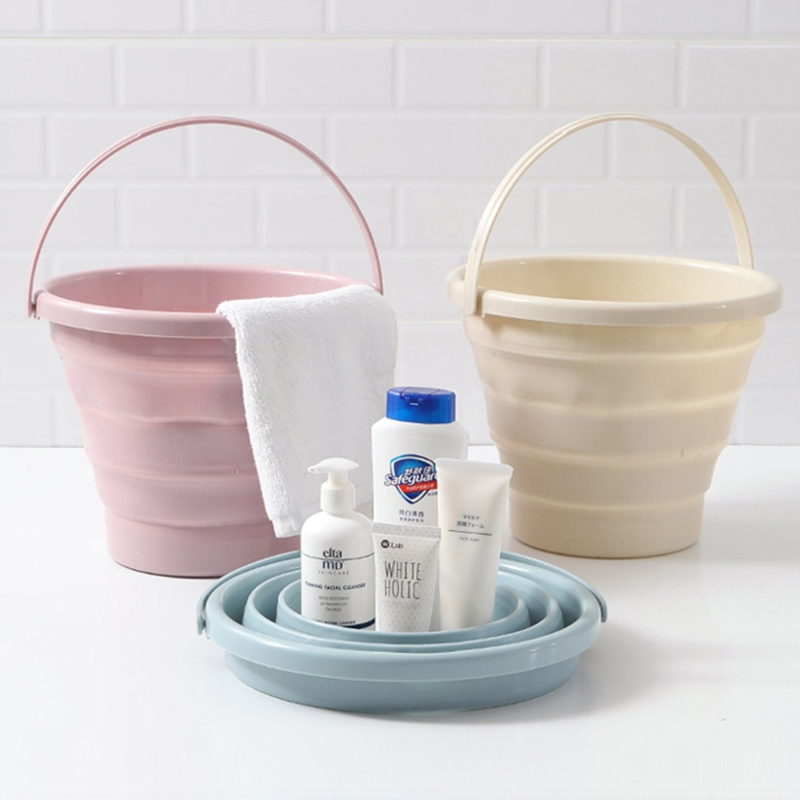可折叠水桶古达加厚手提家用美术大号户外便携钓鱼小桶洗车塑料桶