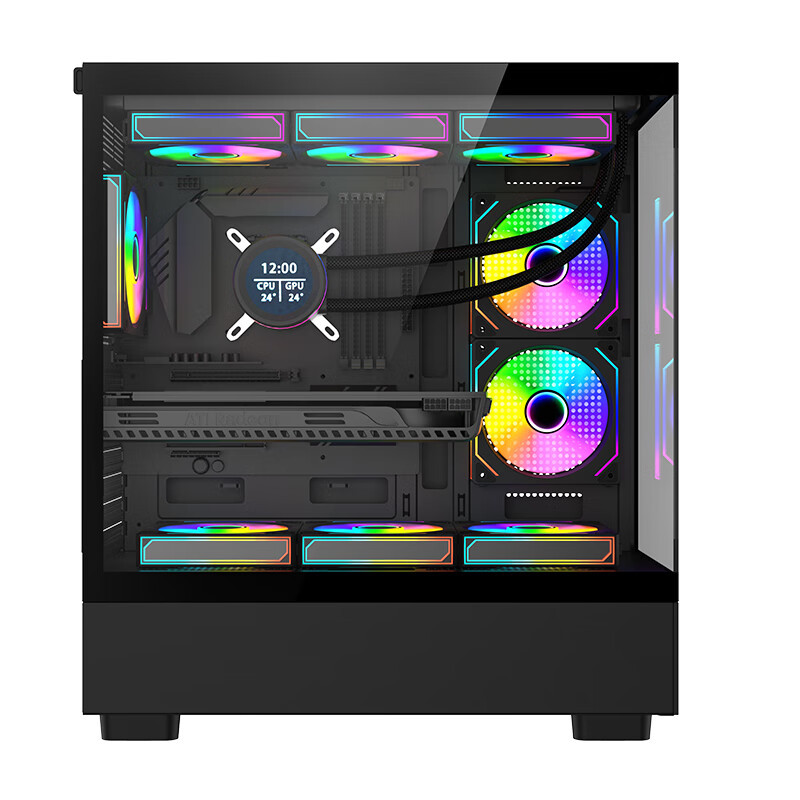 U7 265K/RTX5060Ti 8G独显华硕B860M/WIFI主板32G/1TB固态DIY主机台式组装电脑电竞游戏直播AI设计主机15代处理器U7 265K主机高清大图