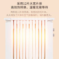 飞利浦油汀取暖器家用电暖器节能省电暖气恒温取暖炉烘衣架可移动取暖AHR3144YA