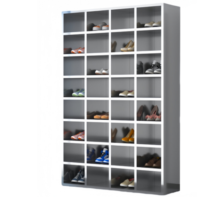 铭思达不锈钢鞋柜单面32格个高清大图