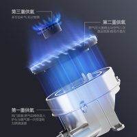 万和燃气灶天然气 双眼锈钢灶具 一级能效 4.2KW火力 台嵌两用 B6-B338