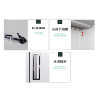 正斌单节档案柜凭证柜办公室文件柜铁皮柜资料柜矮柜带锁小柜子储物柜