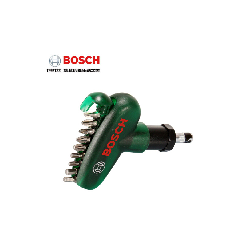 博世(Bosch) 绿色钻头套装 10支 螺丝批头套装(“易得手”) 货期5-10天