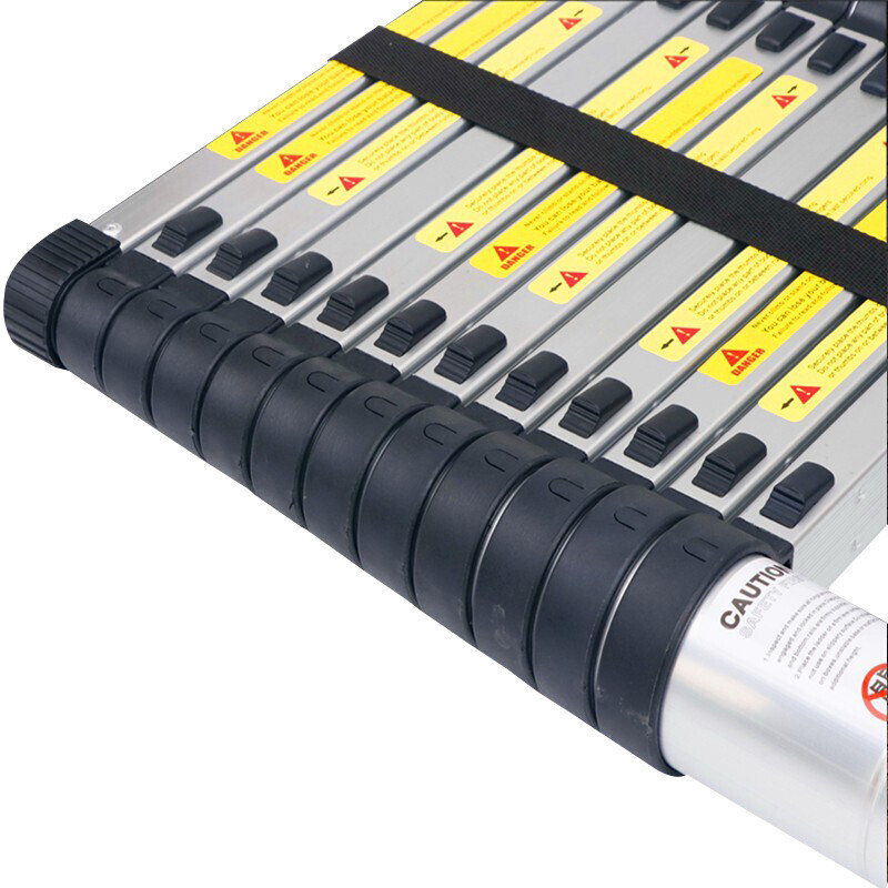 润达讯 RDX-LT44 铝合金伸缩梯 多功能竹节梯 4.4米 配顶部防滑胶垫 1把 黑色