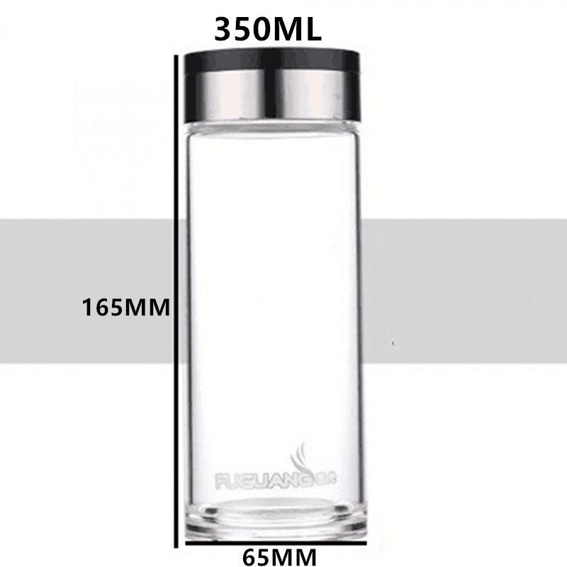 富光高硼硅单层玻璃杯带滤网G1613大容量泡茶彩色盖水杯定制印字