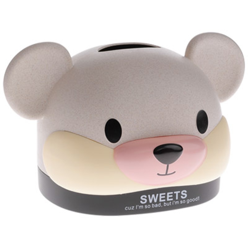 卡通纸巾盒卷纸餐巾纸收纳盒家用桌面抽纸盒客厅茶几纸抽盒 米色特拉鼠