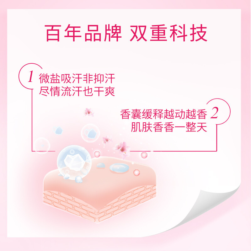 舒耐爽身香体喷雾微盐去异味抑汗喷雾女士柔滑干爽高清大图