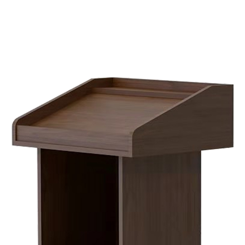 圣斯顿Y2-C7106板式简约演讲台550*450*1070mm胡桃色高清大图