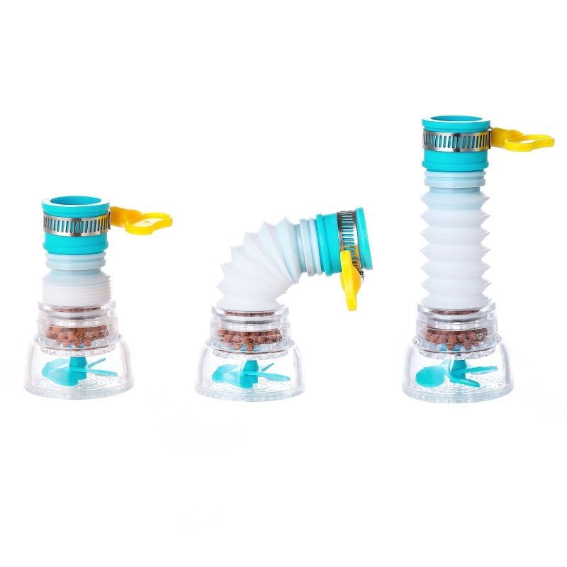 水龙头旋转沥水器麦饭石过滤花洒出租屋家用厨房防溅水滤水净水器|【颜色随机】配色备注