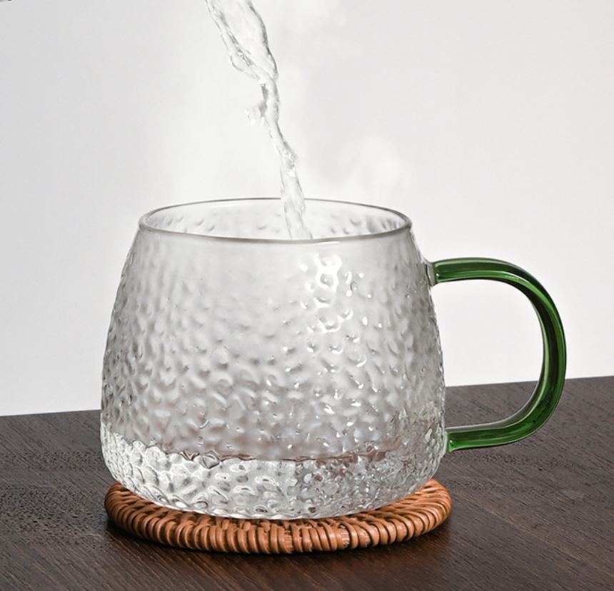 雷福峰锤纹玻璃杯400ml*6/套高清大图