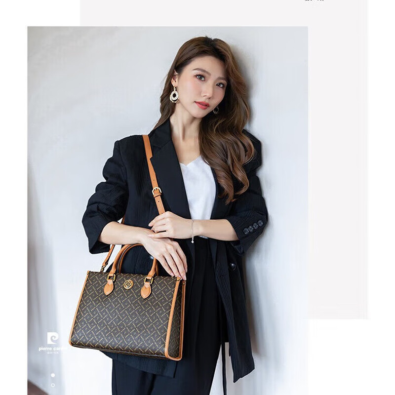 皮尔卡丹(pierre cardin)新款休闲百搭手提斜挎包W23229071-1高清大图